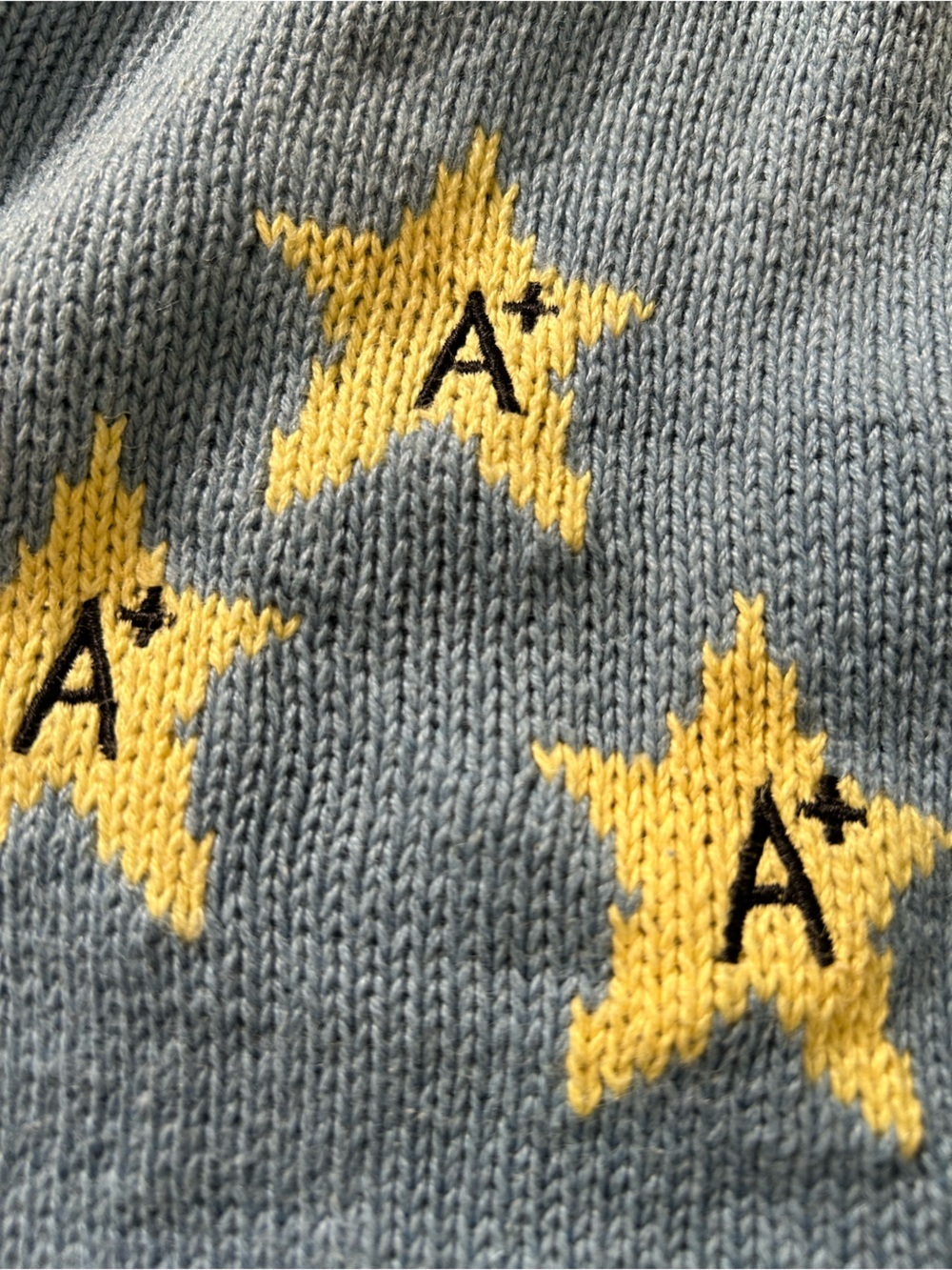 90’S VINTAGE THE QUACKER FACTORY 2X Novelty Teacher Knit Cardigan SCHOOL THEME - Picture 5 of 15